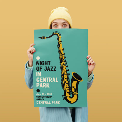 Night of Jazz In Central Park Poster