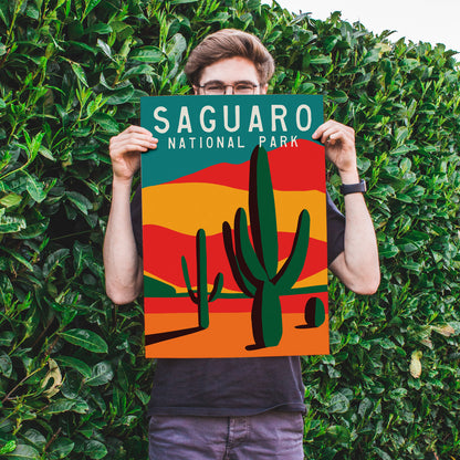 Saguaro Travel Poster