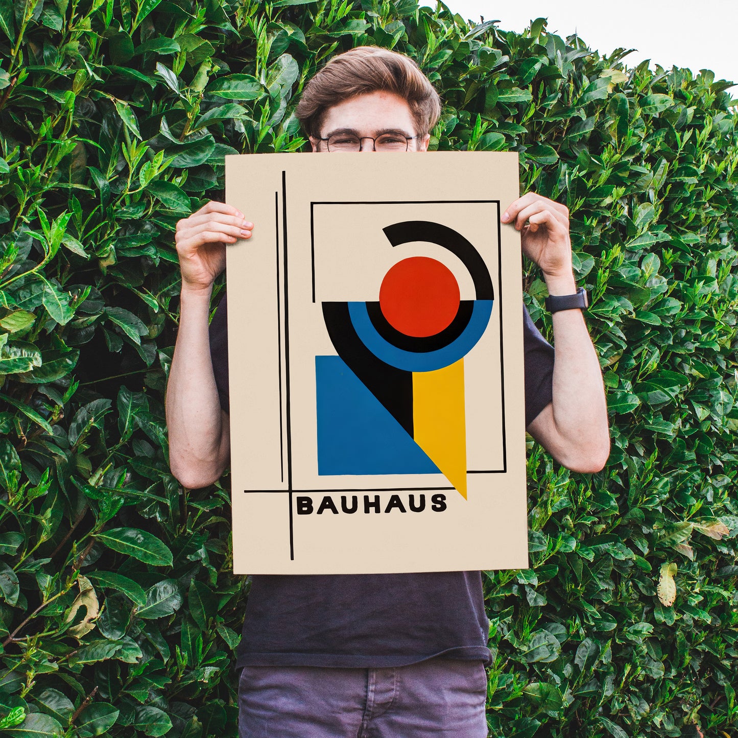 Bauhaus Geometric Minimal Poster