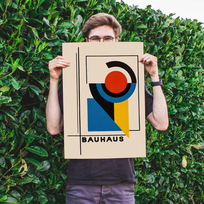 Bauhaus Geometric Minimal Poster