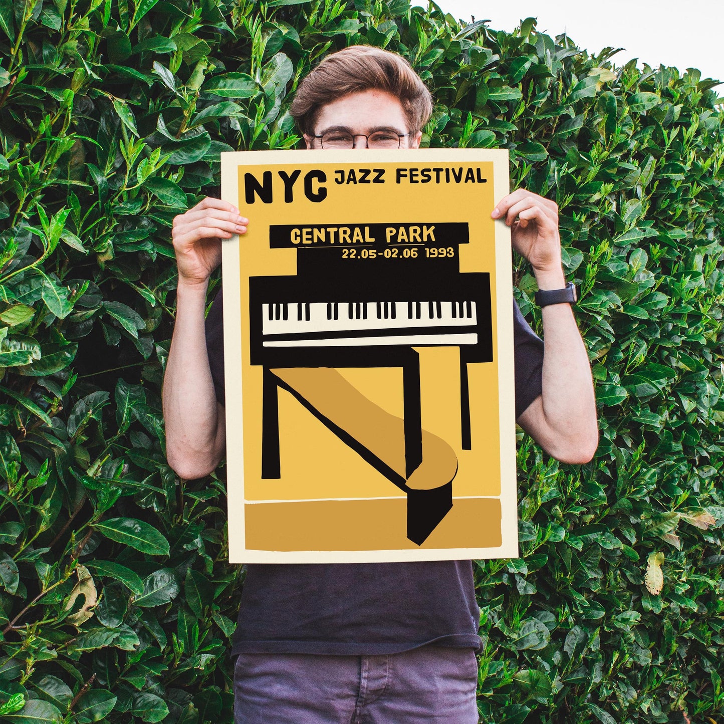 NYC Jazz Festival Piano Poster