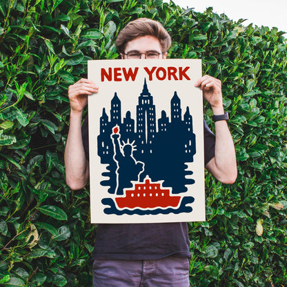 New York Skyline Wall Art Poster