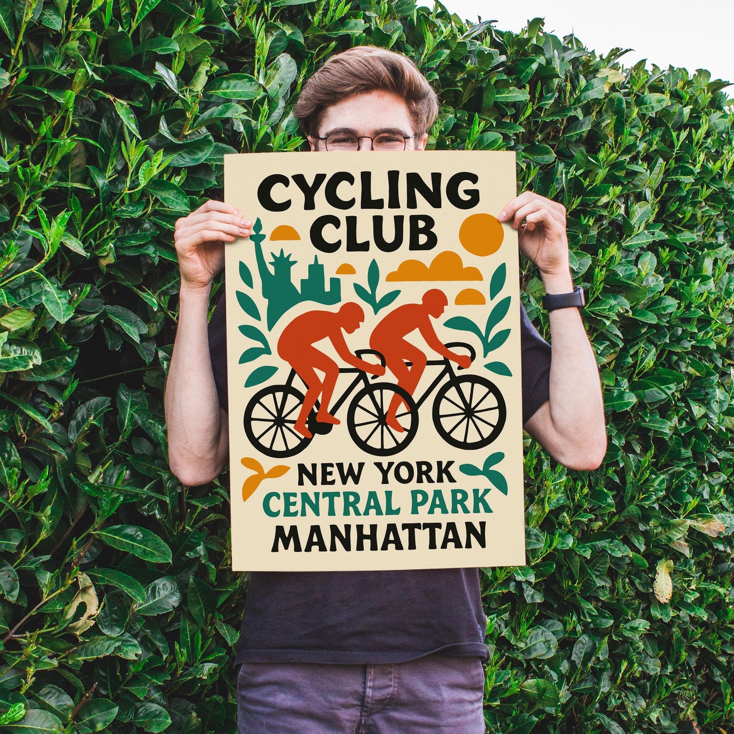 Central Park Cycling Club Print