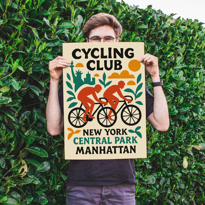 Central Park Cycling Club Print