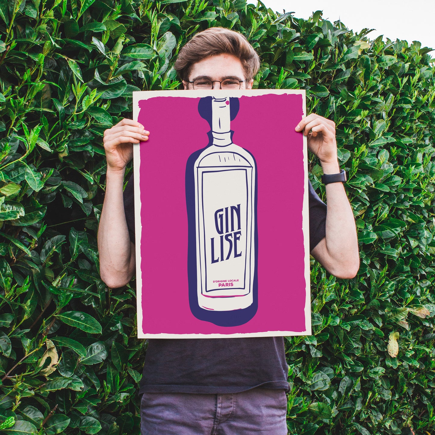 Retro Gin Lise Paris Poster