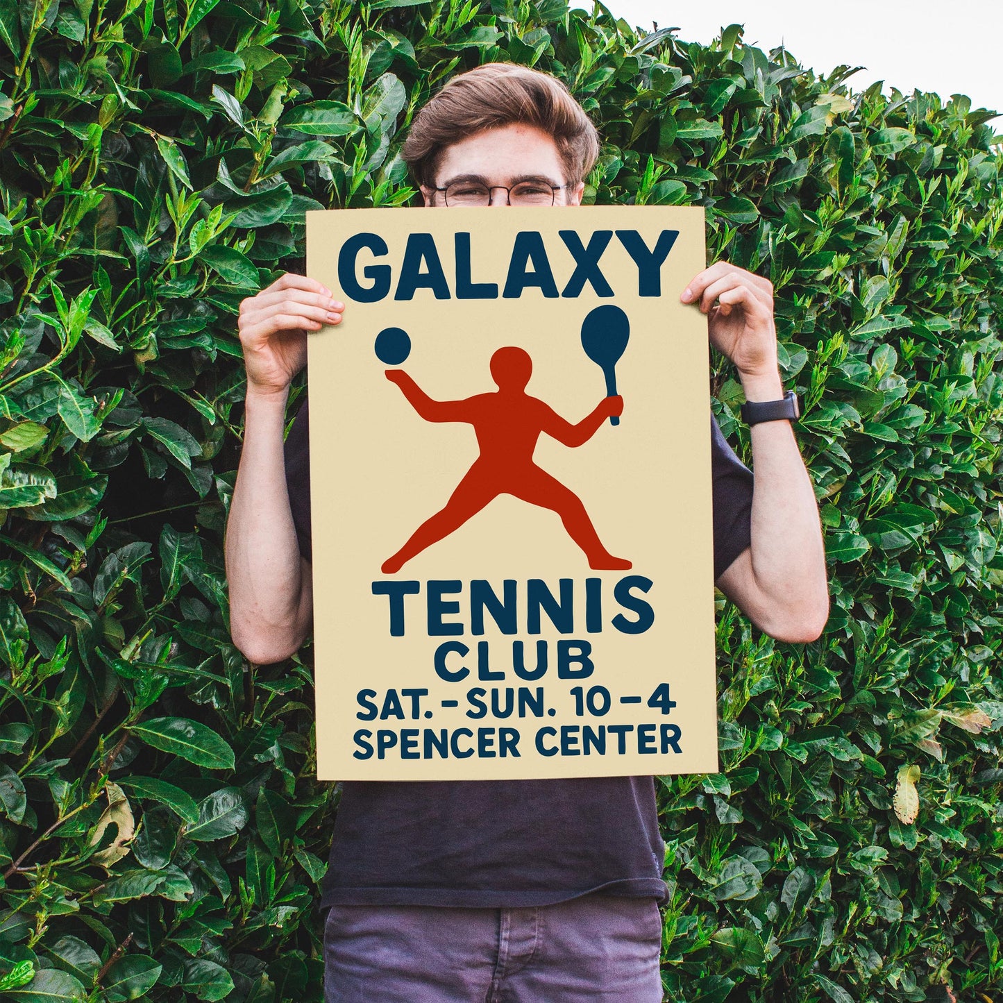 Galaxy Tennis Club Poster