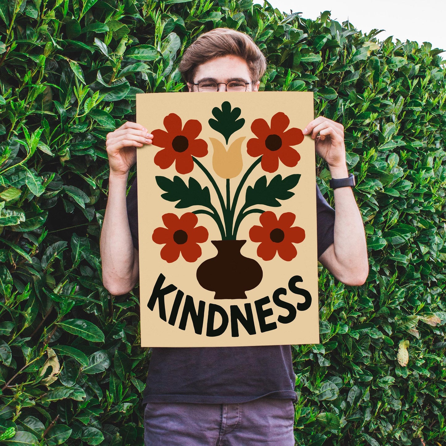 Kindness Flower Poster