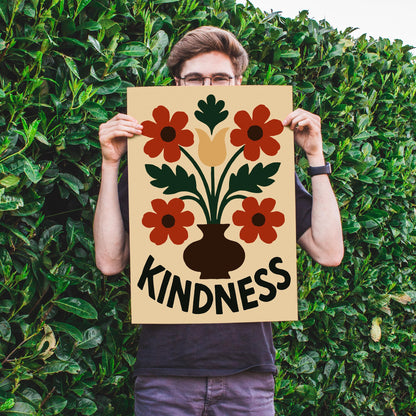 Kindness Flower Poster