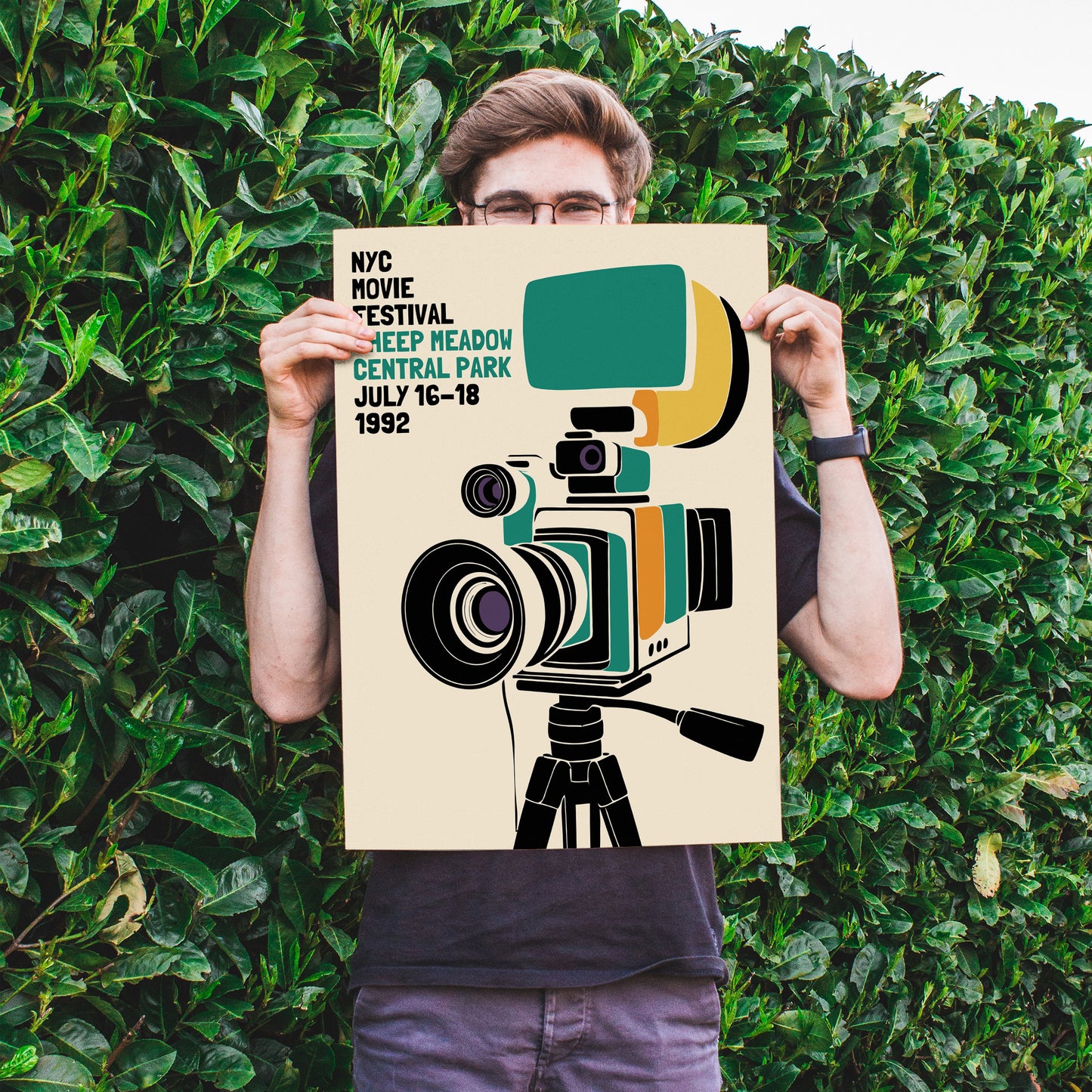 NYC Movie Festival 1992 Retro Poster