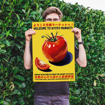 Kyoto Market Fresh Tomato Poster Print