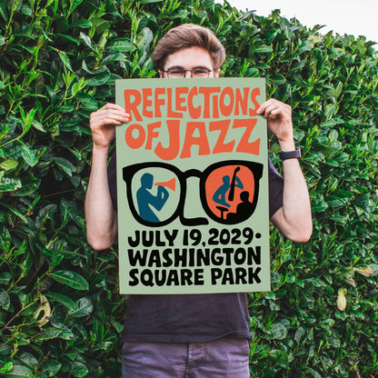 Reflections of Jazz Poster Print