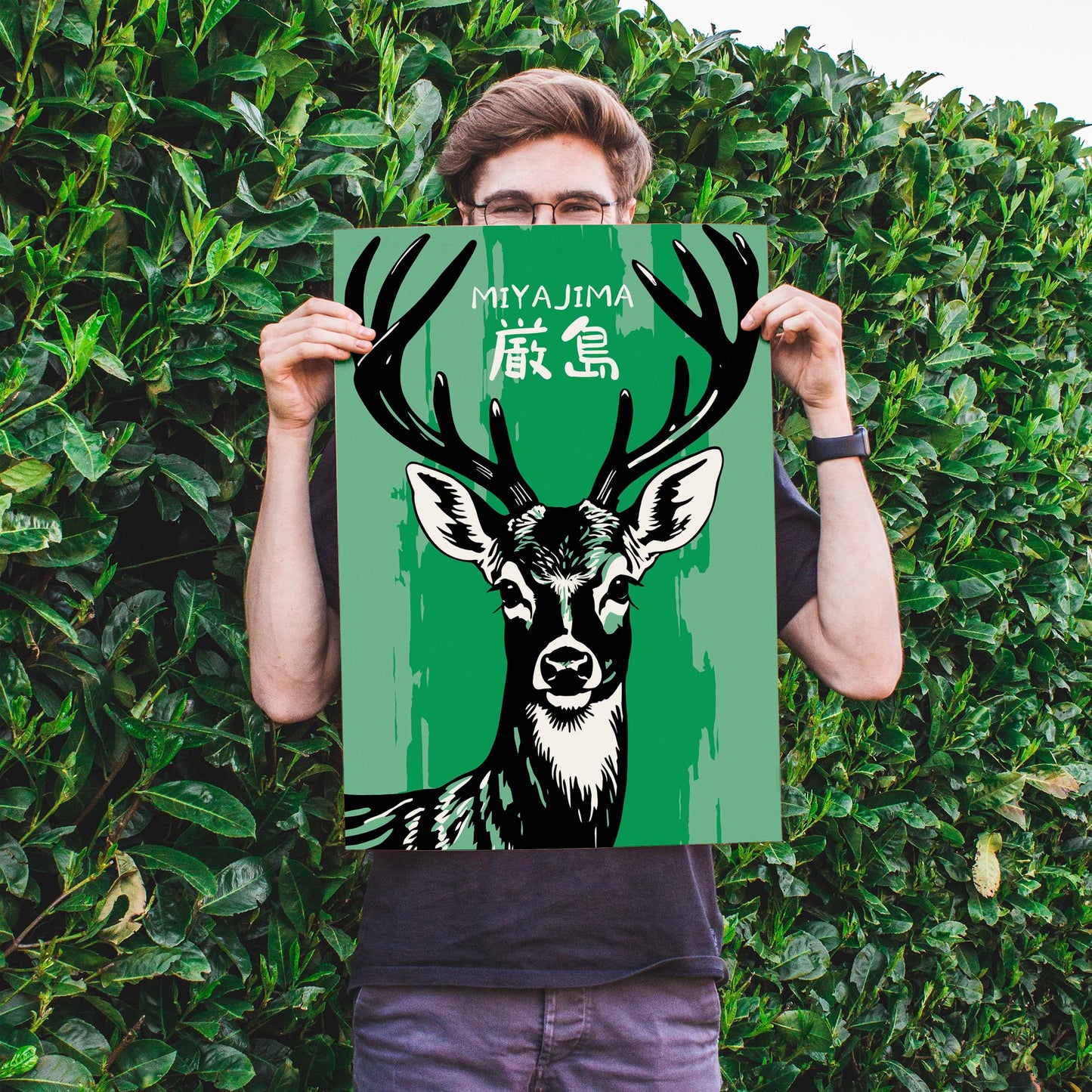 Miyajima Deer Island Poster