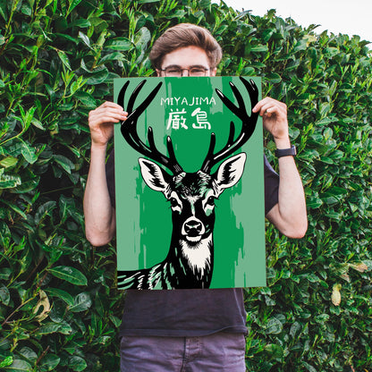 Miyajima Deer Island Poster