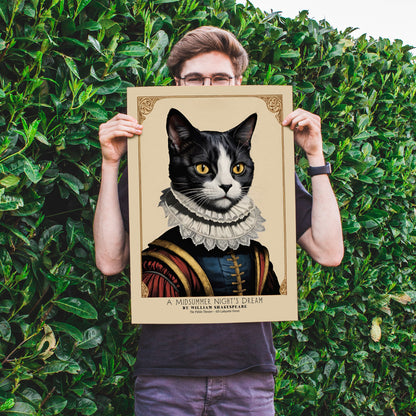 William Shakespeare Retro Theater Poster