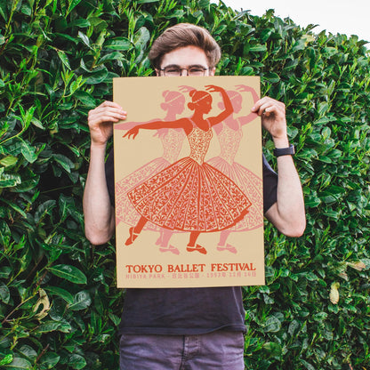 Tokyo Ballet Festival Vintage Poster