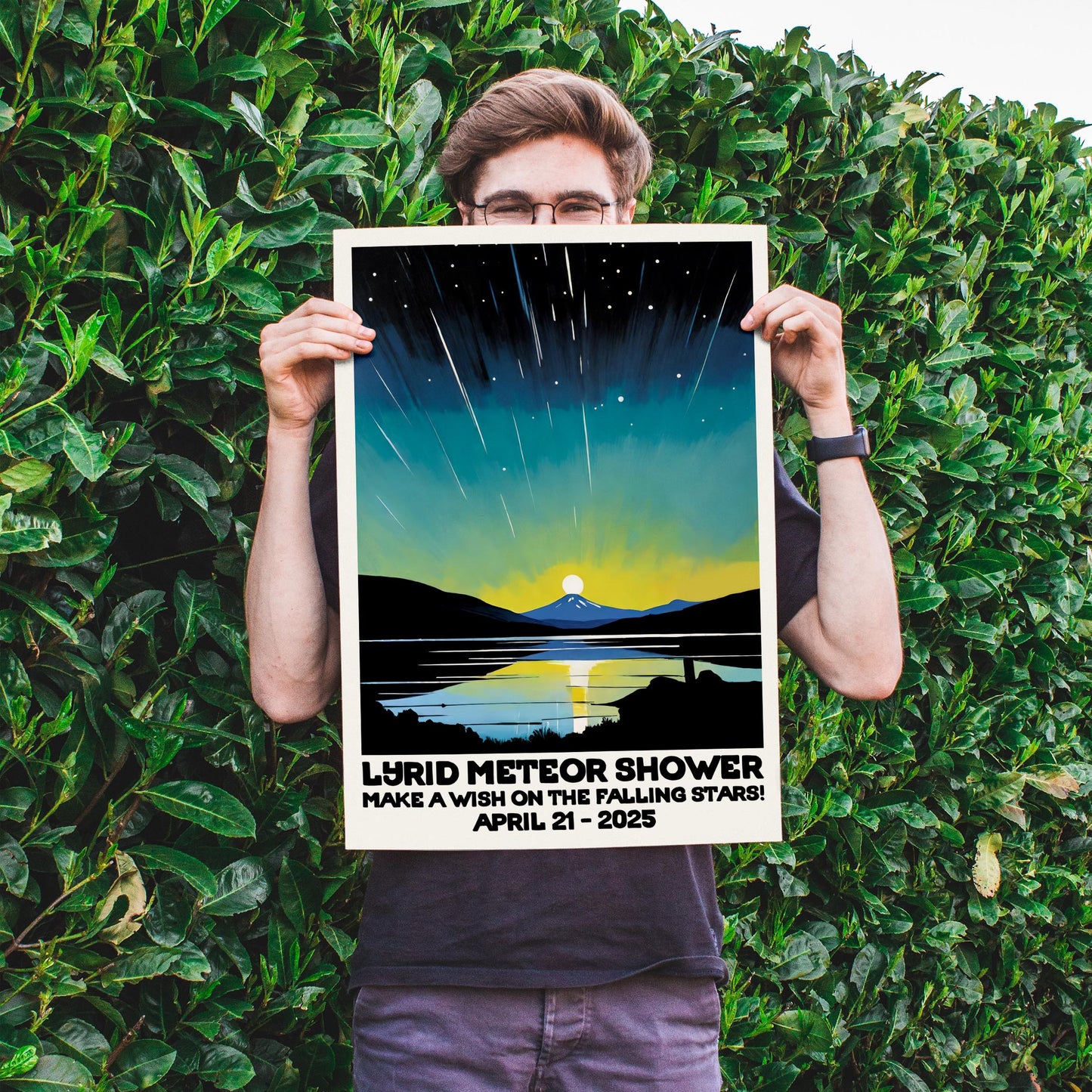 Meteor Shower Night Print