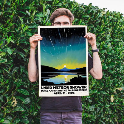 Meteor Shower Night Print