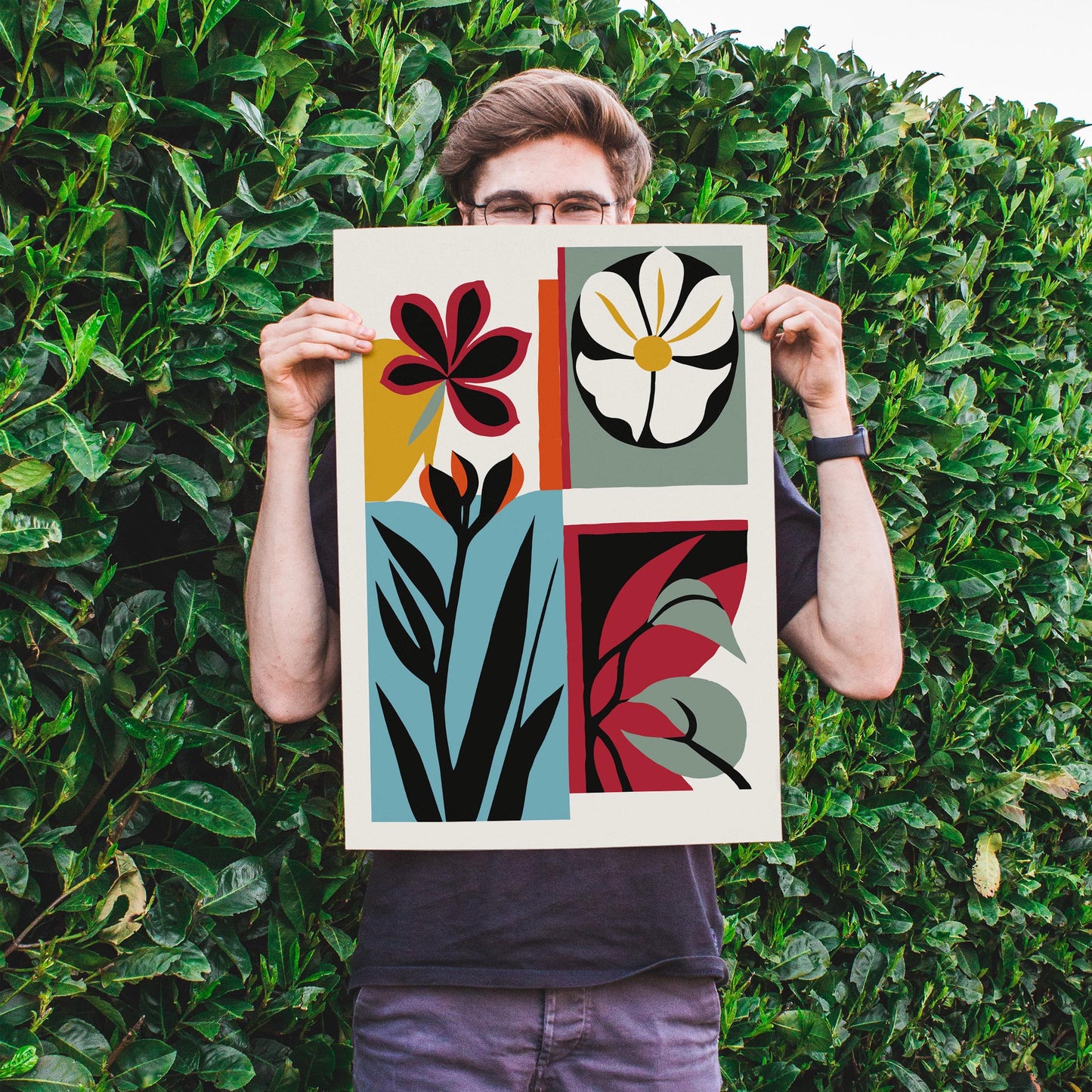 Modern Floral Wall Art Print