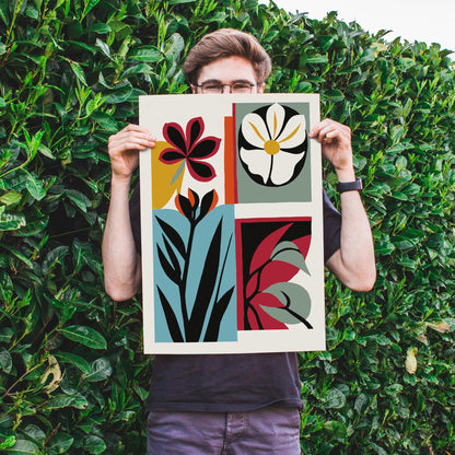 Modern Floral Wall Art Print