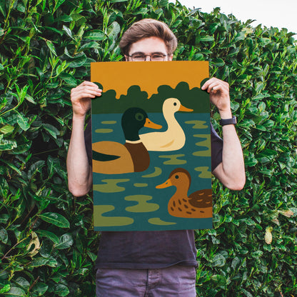 Mallard Ducks Lake Poster