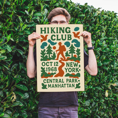 Hiking Club 1968 NY Poster