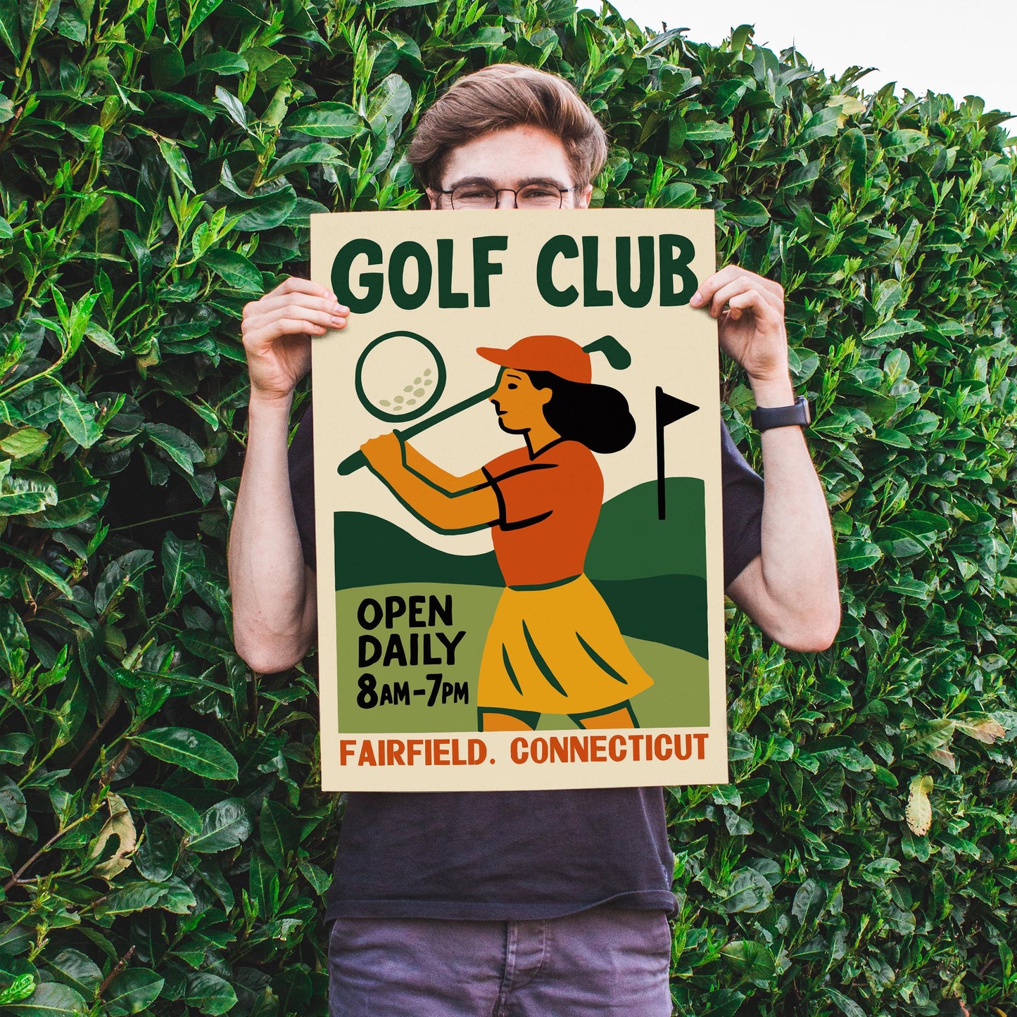 Golf Club Vintage Poster