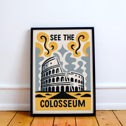 Colosseum Travel Poster Print