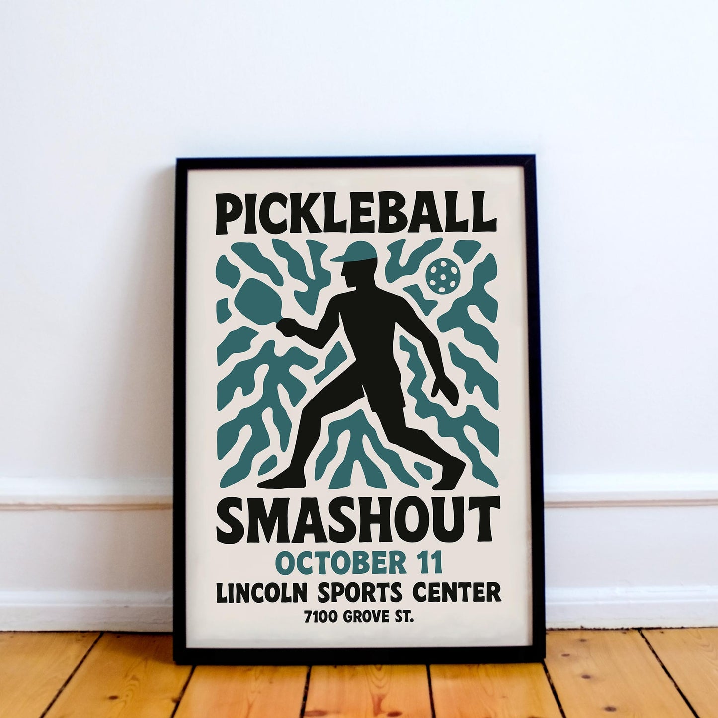 Pickleball Smashout Wall Art
