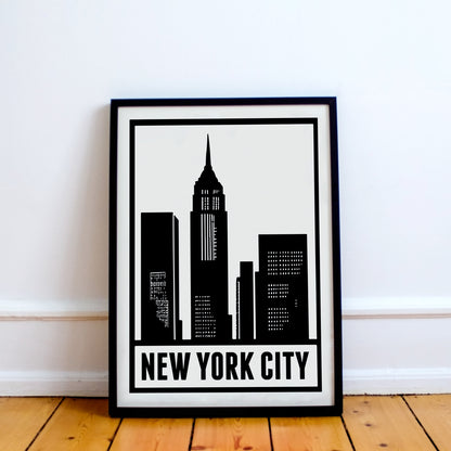 NYC Minimal Retro Poster