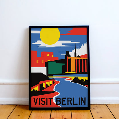 Minimalist Berlin Travel Poster