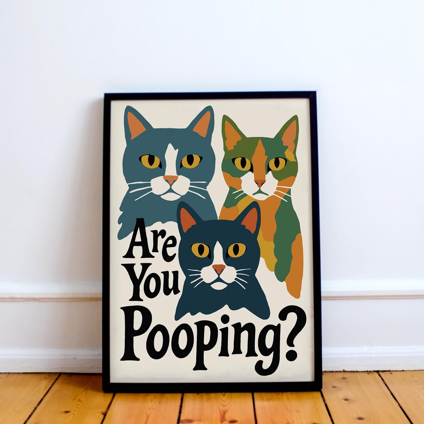 Are You Pooping? Cats Poster