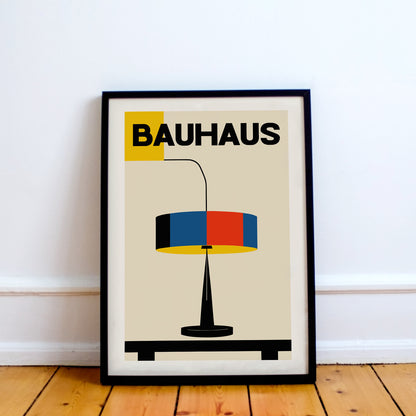 Bauhaus Lamp Minimalist Print