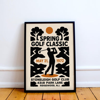 Spring Golf Poster Print