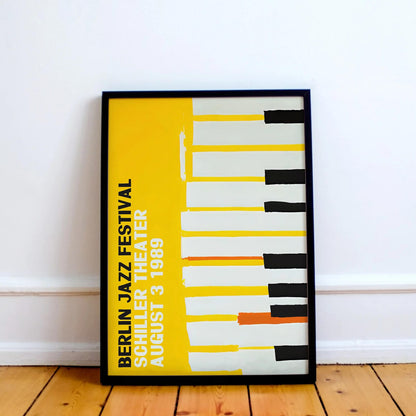 Berlin Jazz Festival 1989 Piano Poster
