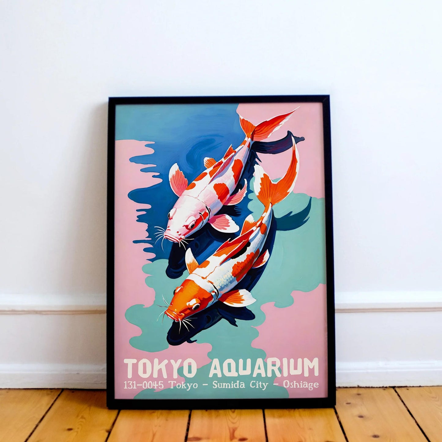 Tokyo Aquarium Koi Fish Poster