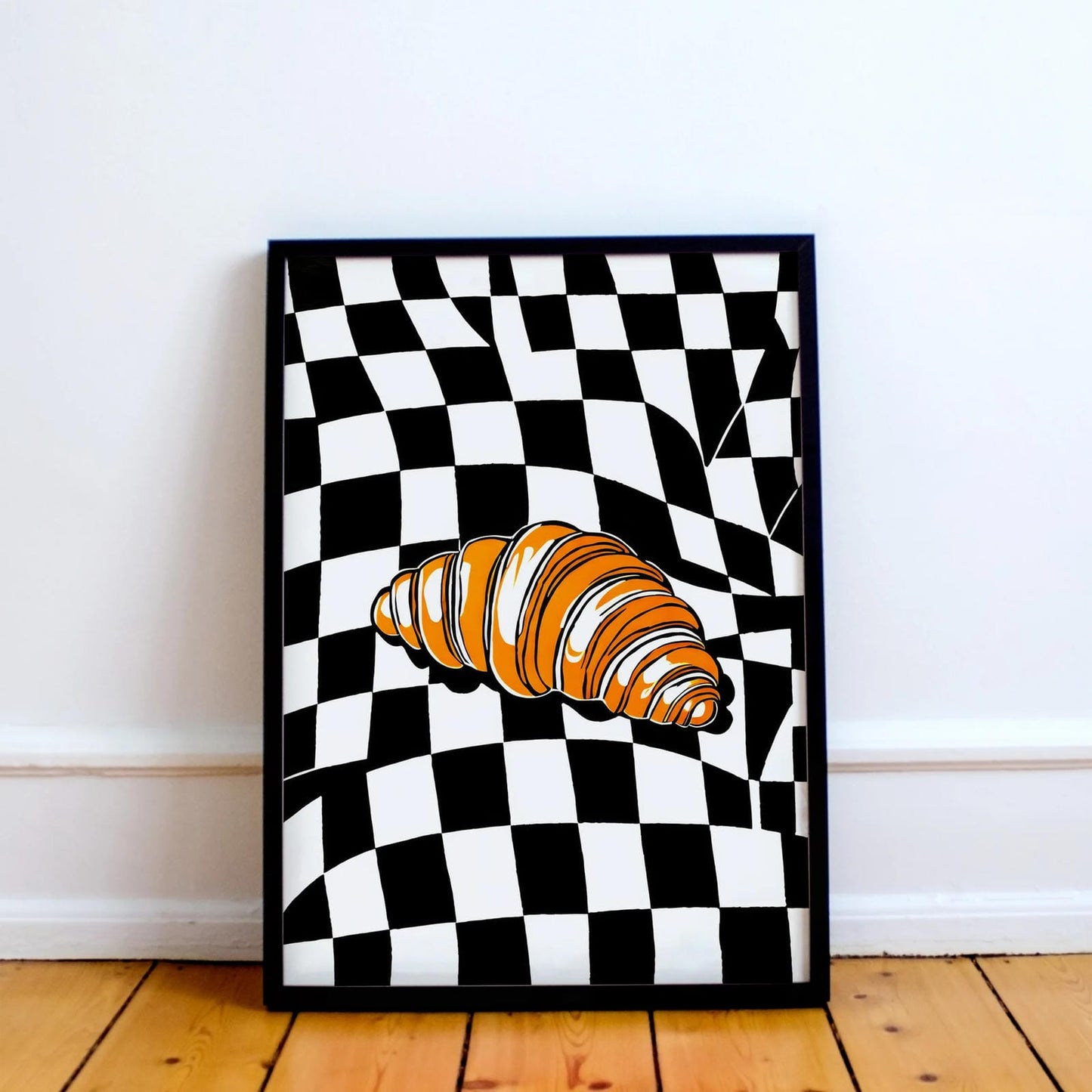 Stylish Croissant Wall Art Print
