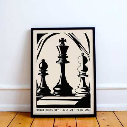 World Chess Day Paris Poster