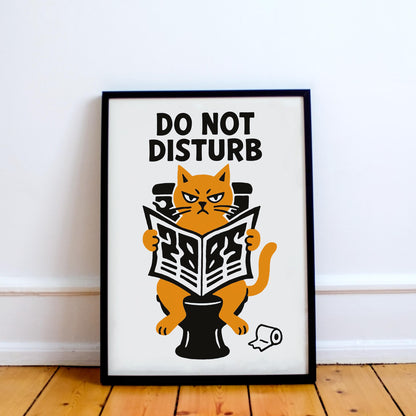 Do Not Disturb Cat Poster