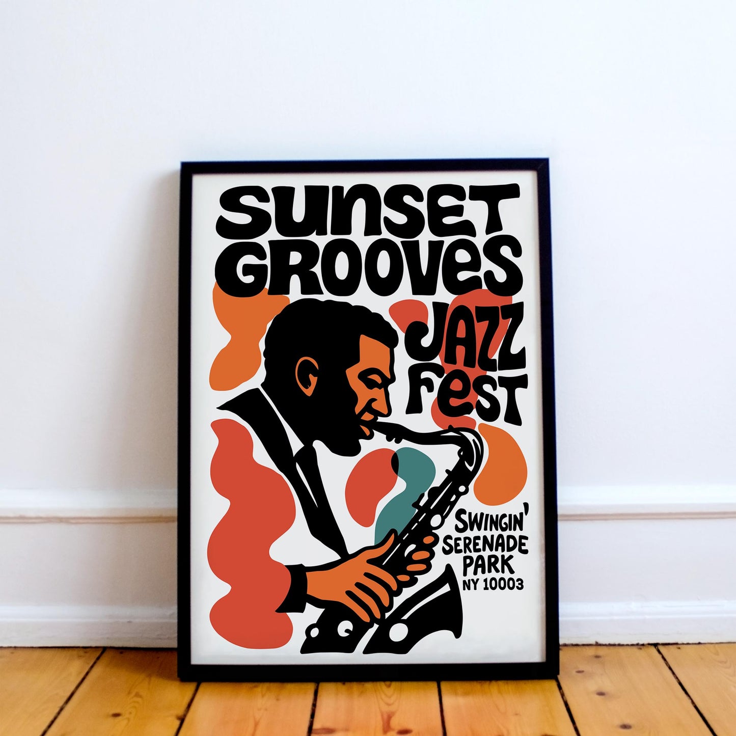 Sunset Grooves Jazz Poster