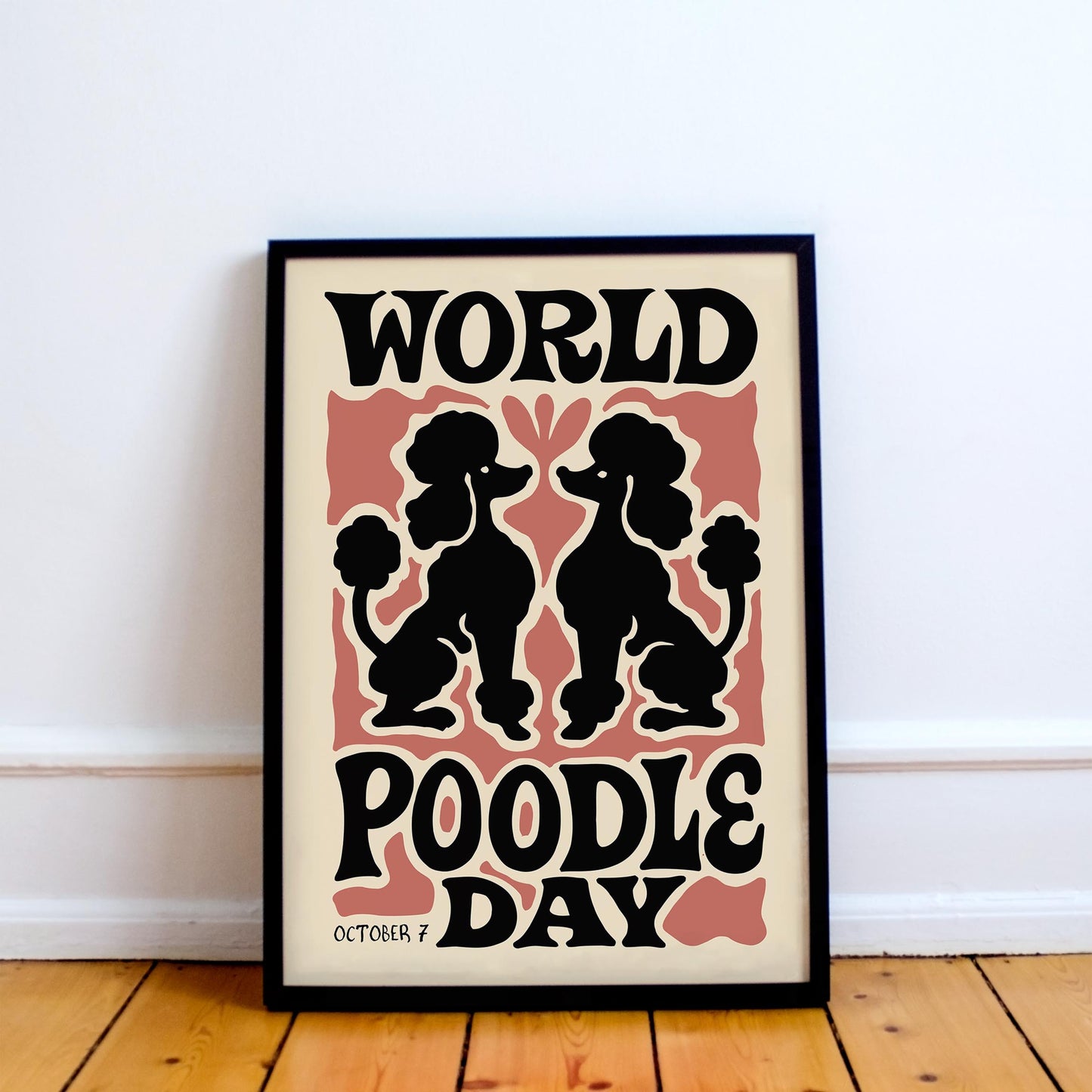 Poodle Day Poster Print