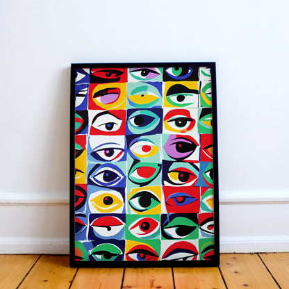 Pop-Art Stare Wall Art Print