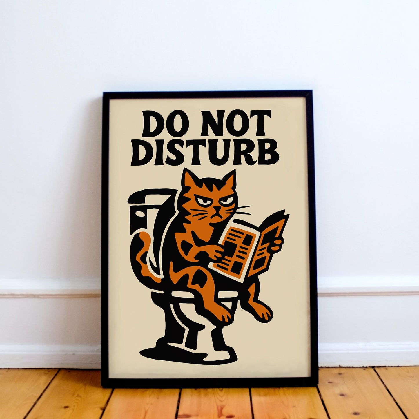 Do Not Disturb Cat Poster