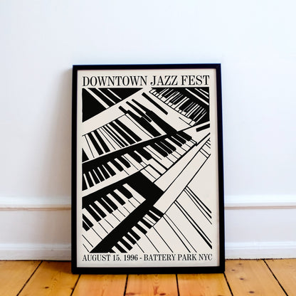 Downtown Jazz Fest 1996 Retro Poster