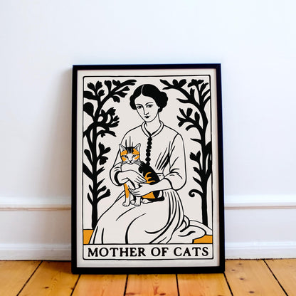 Mother of Cats Illustration Art Print