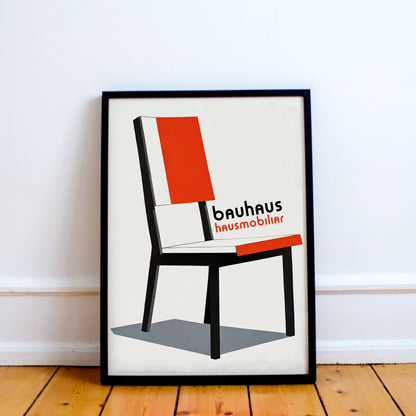 Bauhaus Chair Retro Wall Art