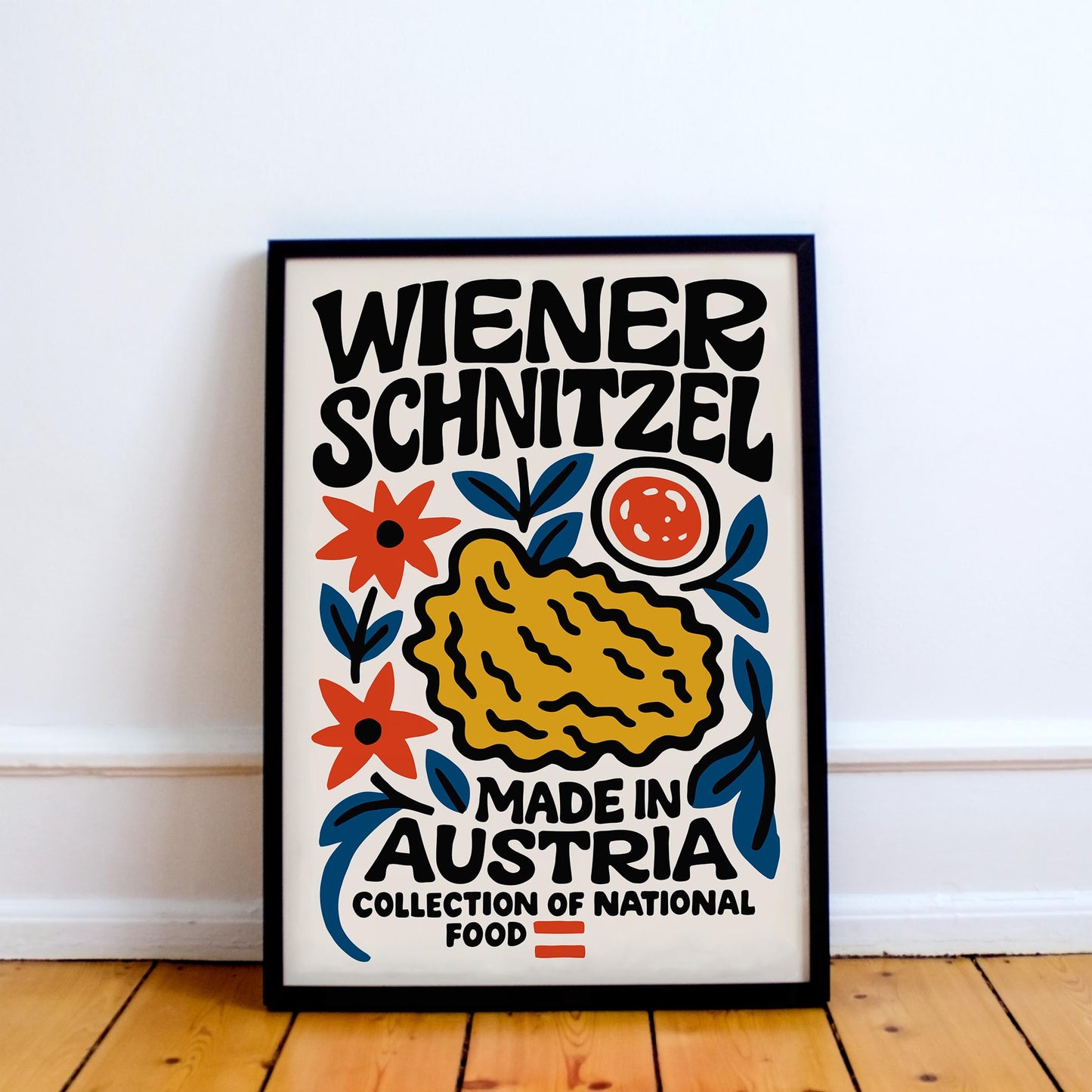 Wiener Schnitzel Austria Food Print