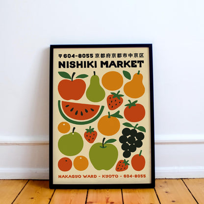 Nishiki Market Fruit Poster
