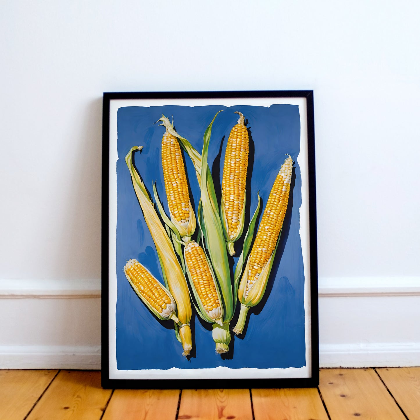Retro Corn Wall Art Print