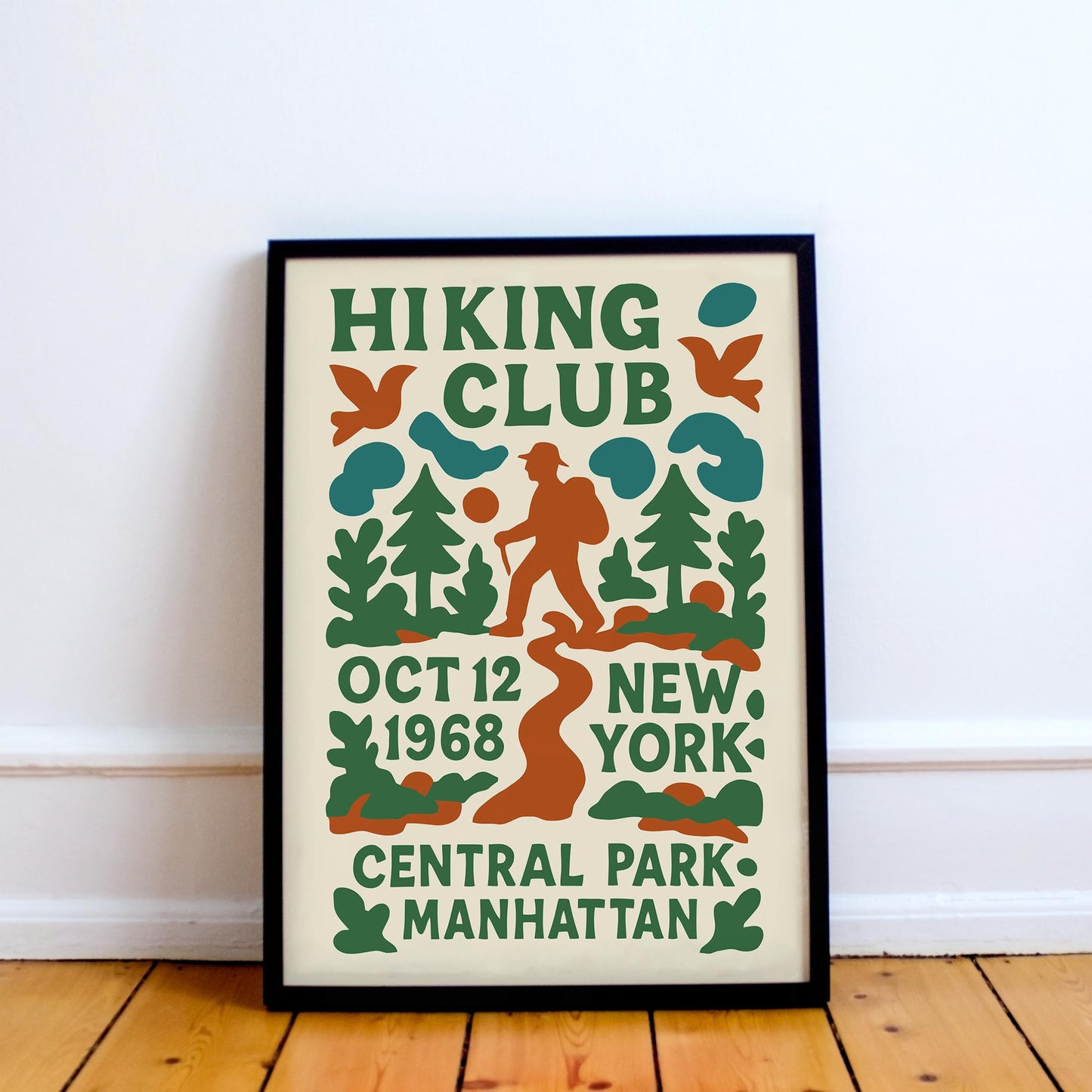 Hiking Club 1968 NY Poster