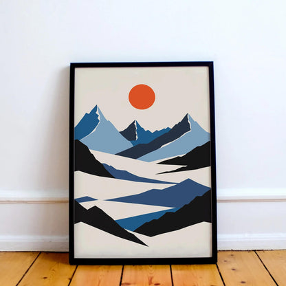 Minimal Scandinavian Landscape Print